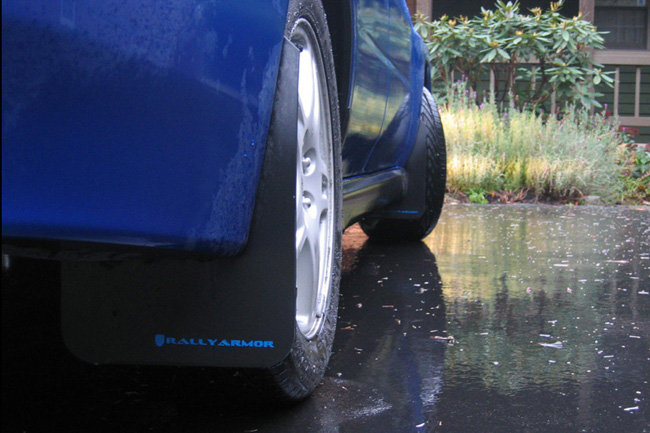2002-07 Subaru WRX STI Classic Mud Flap Blue Logo