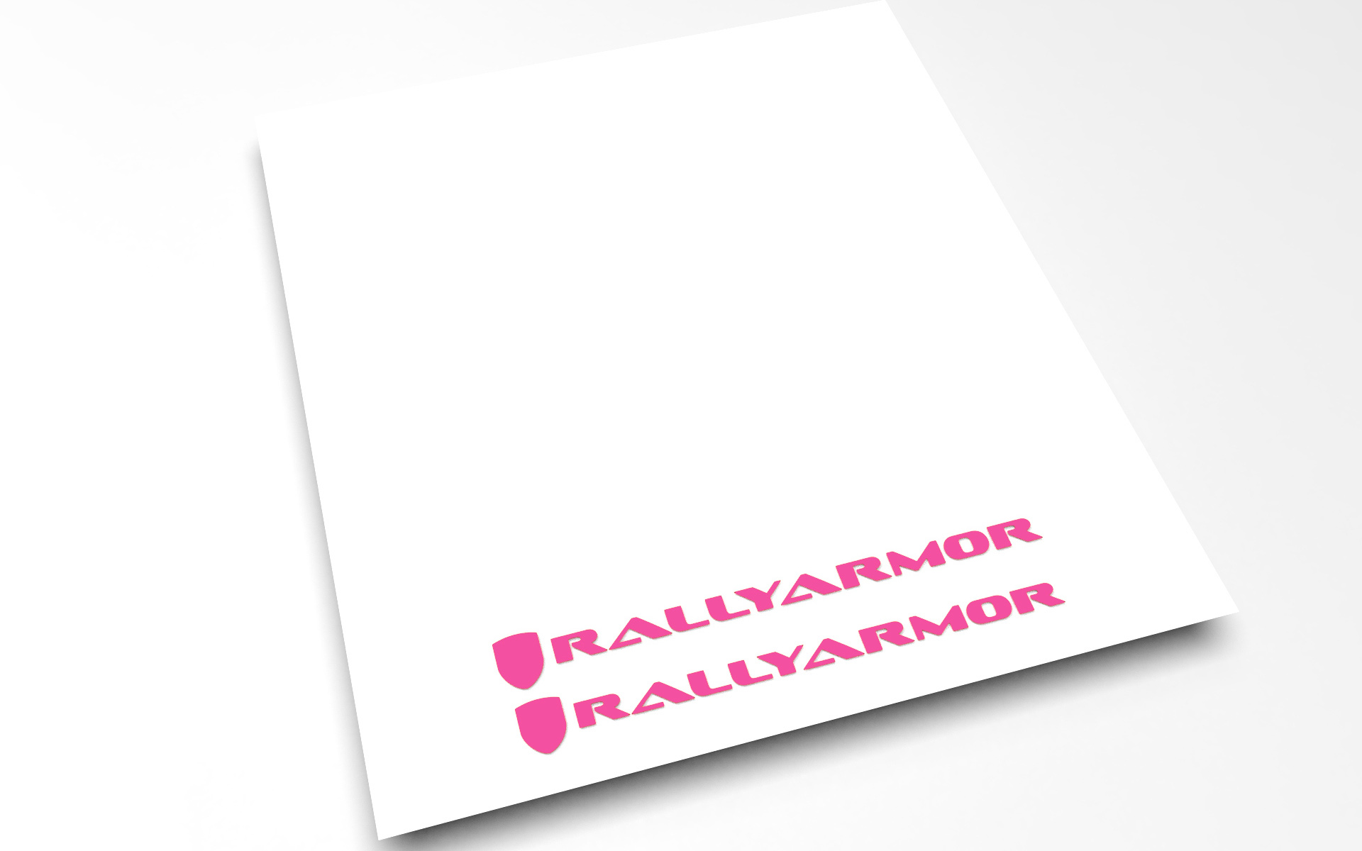 Rally Armor Breast Cancer Pink Vinyl Decal Pair