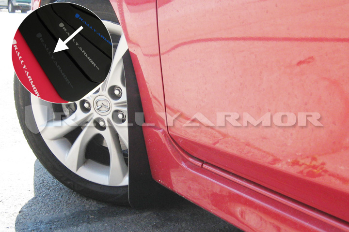 2010+ Mazda3/Spd3 Mud flap Grey logo