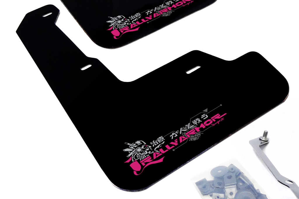 2012-16 Subaru Impreza 4D/5D Black Mud Flap BCE17 Logo