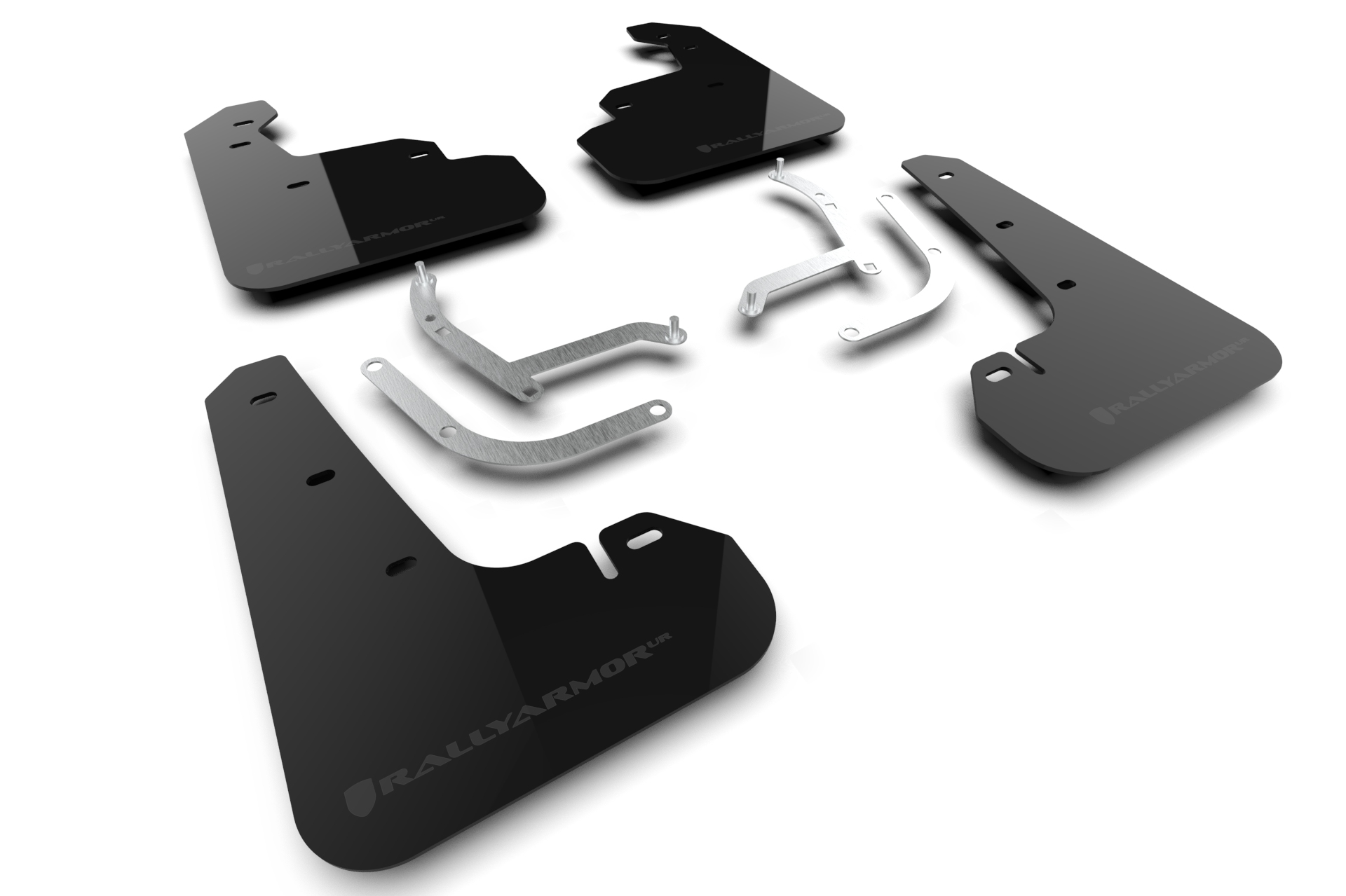 2024-25 Subaru Impreza Black Mud Flap Grey Logo