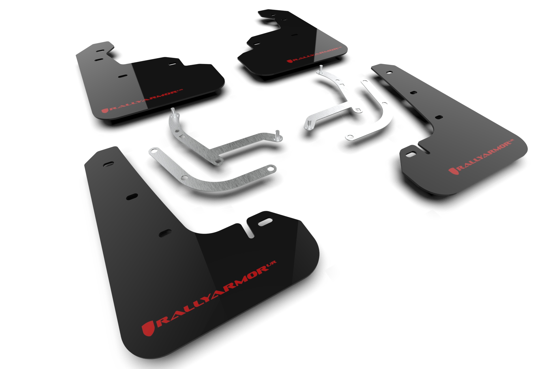 2024-25 Subaru Impreza Black Mud Flap Red Logo