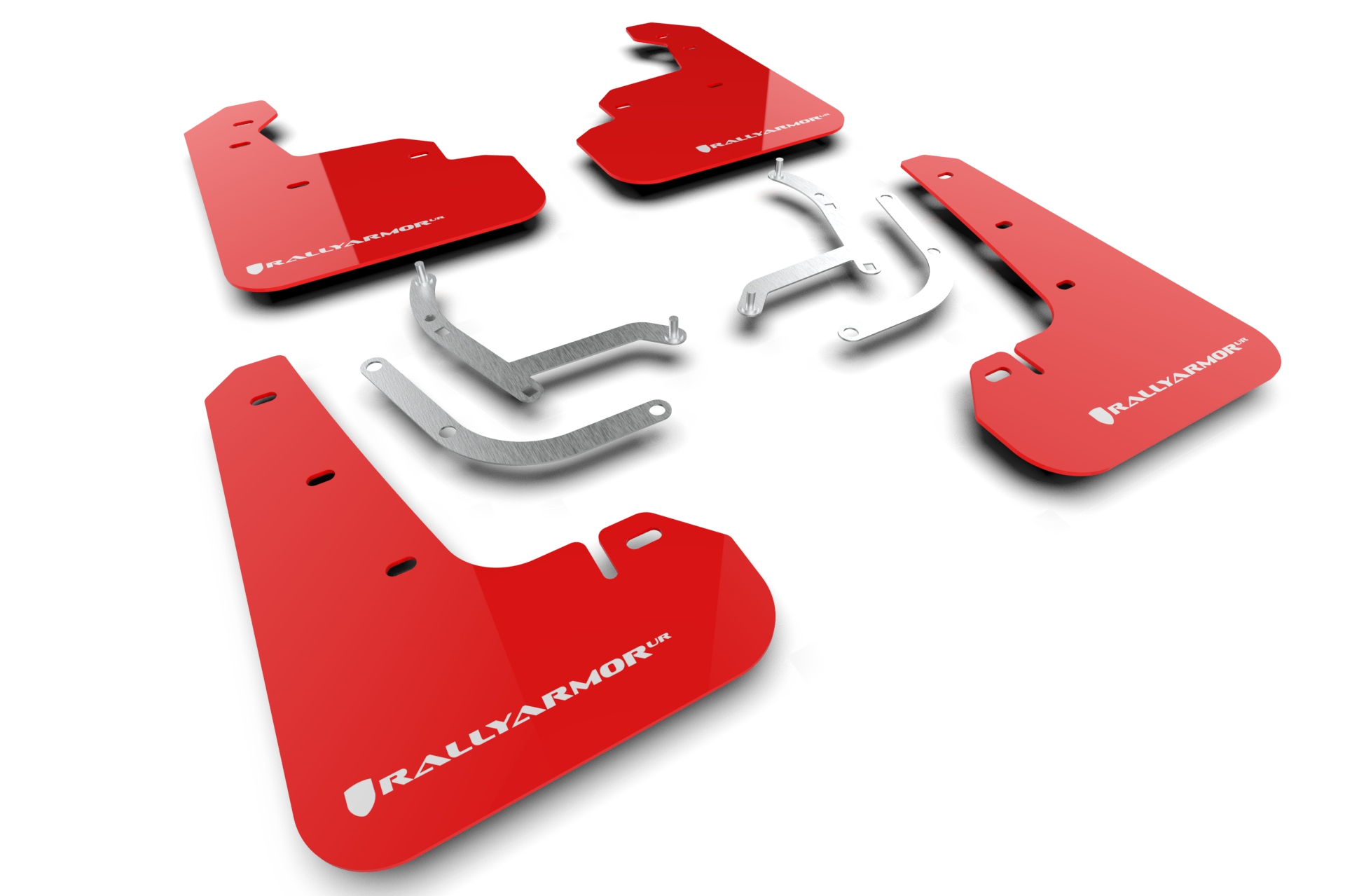 2024-25 Subaru Impreza Red Mud Flap White Logo