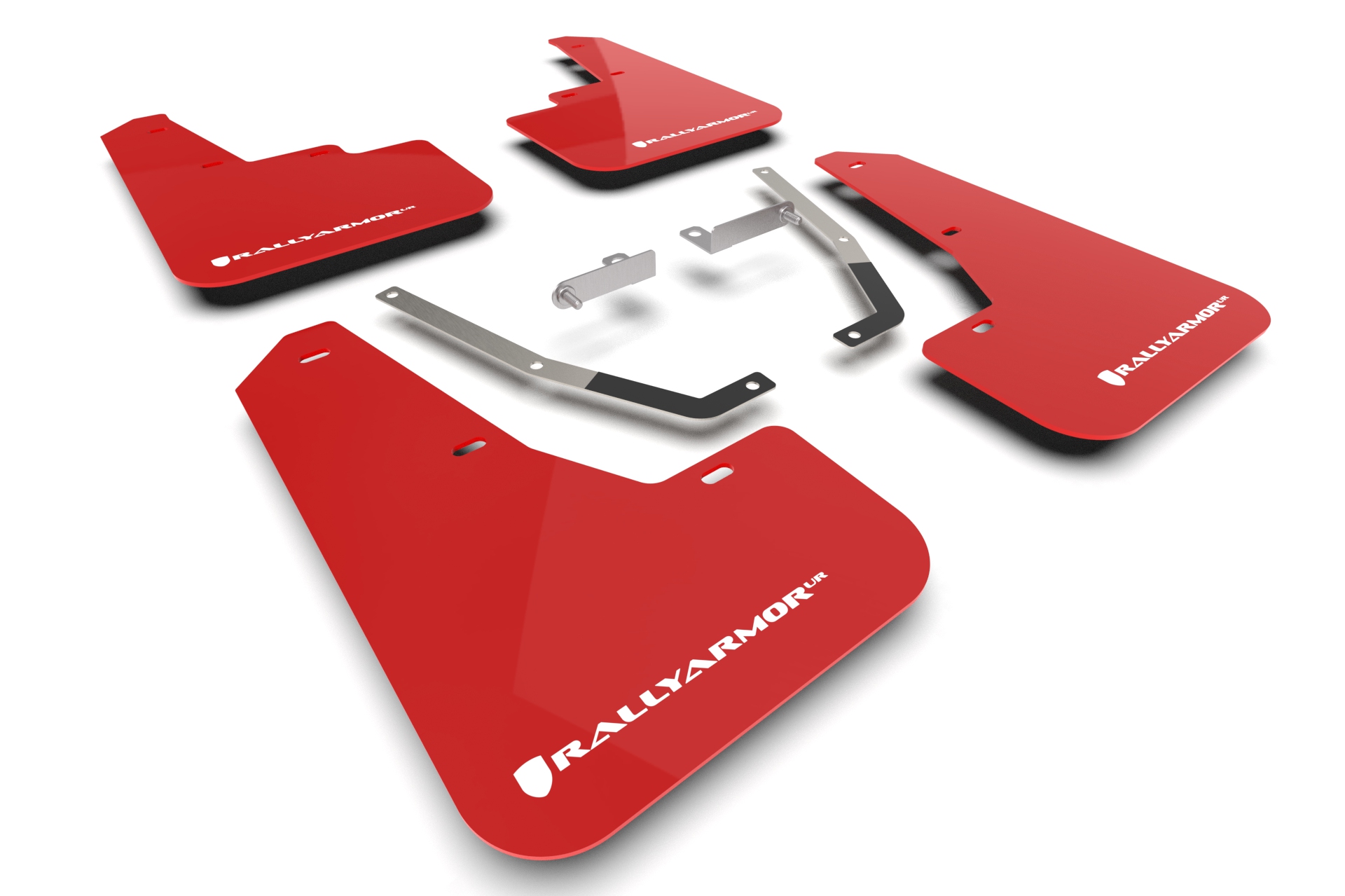 2024-25 Subaru Crosstrek Red UR Mud Flap White Logo