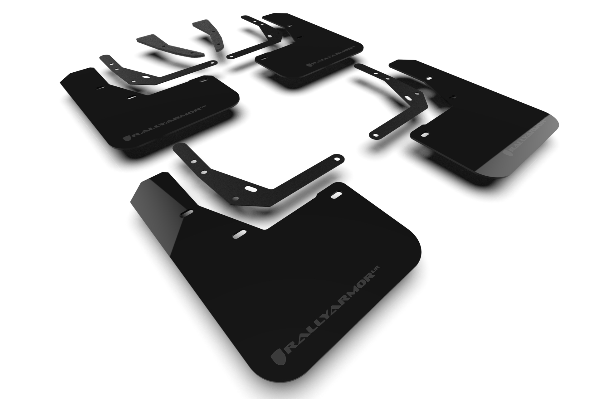 2024-25 Hyundai Kona & Kona EV Black UR Mud Flap Grey Logo