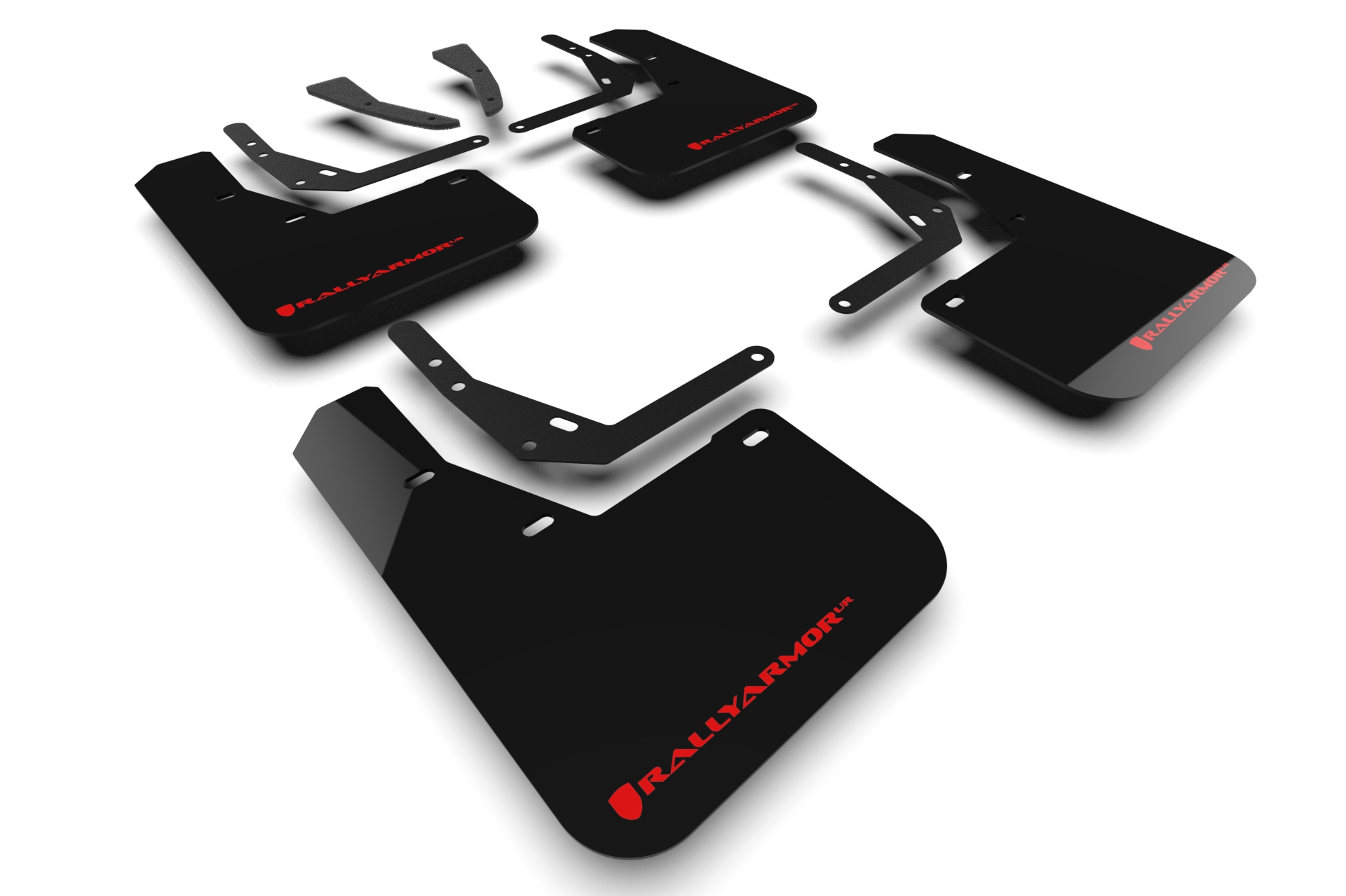 2024-25 Hyundai Kona & Kona EV Black UR Mud Flap Red Logo