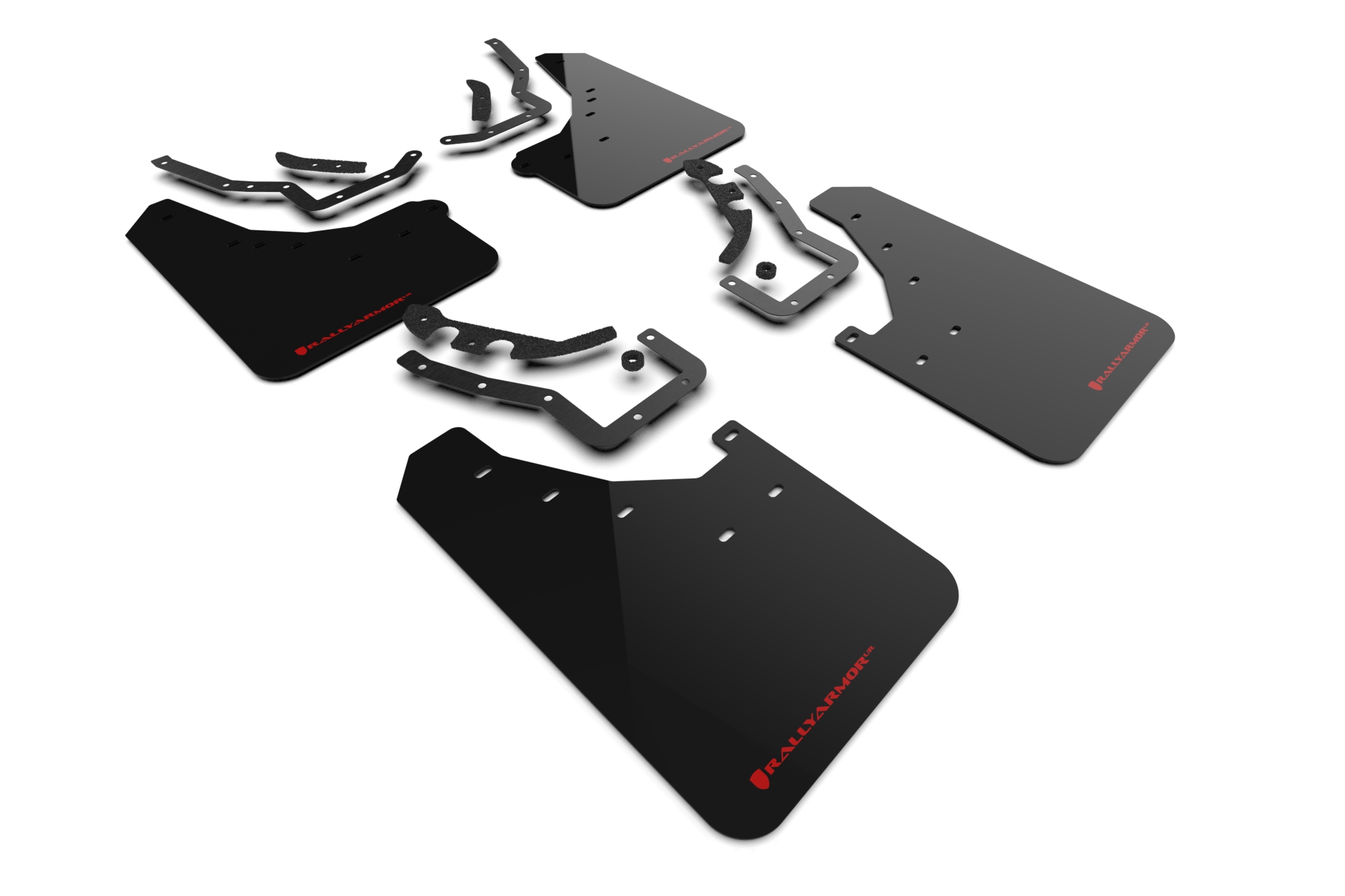 2024-25 Toyota Tacoma Black UR Mud Flap Red Logo