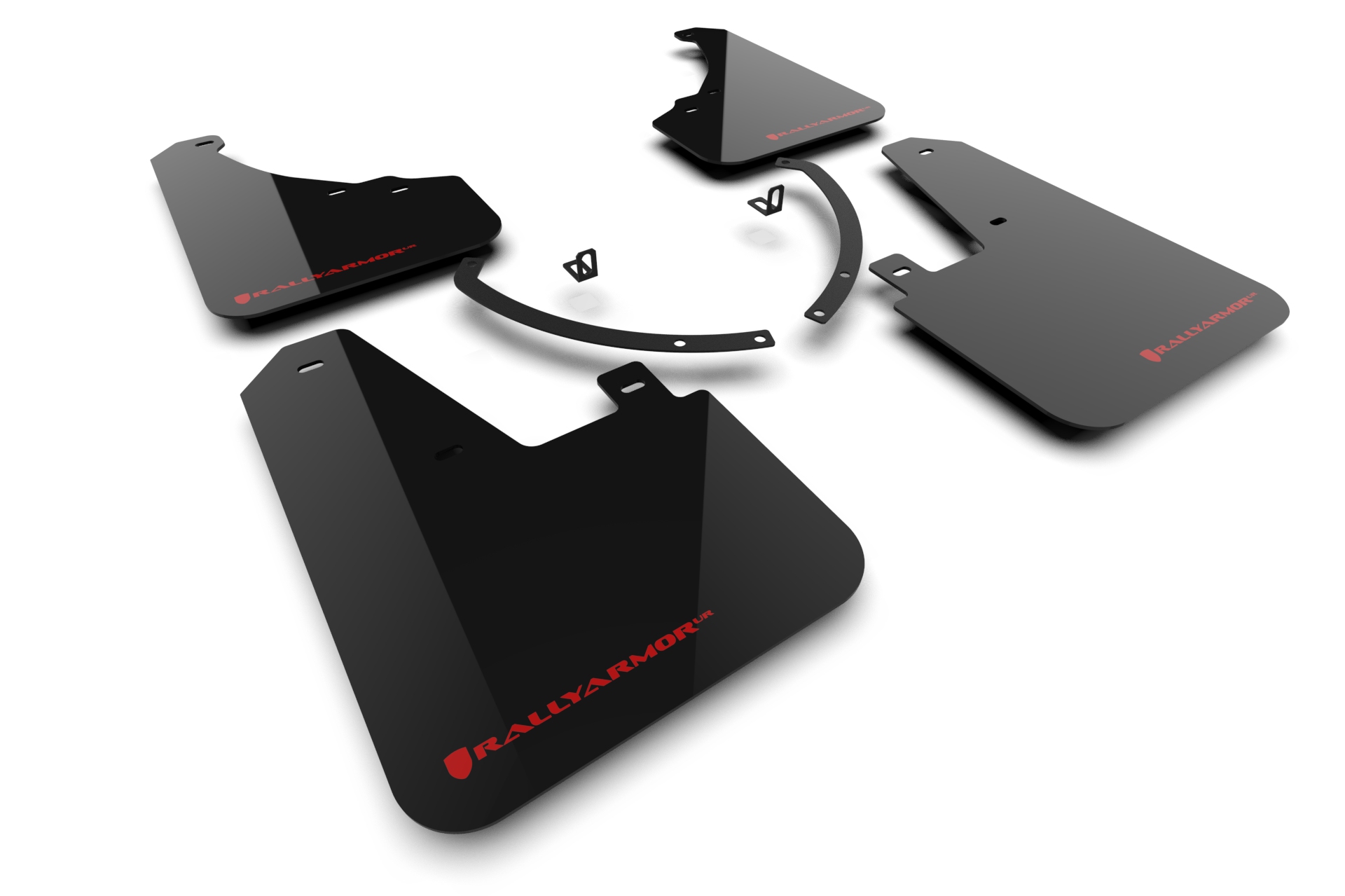 2024-25 Hyundai Santa Fe & XRT Black Mud Flap Red Logo
