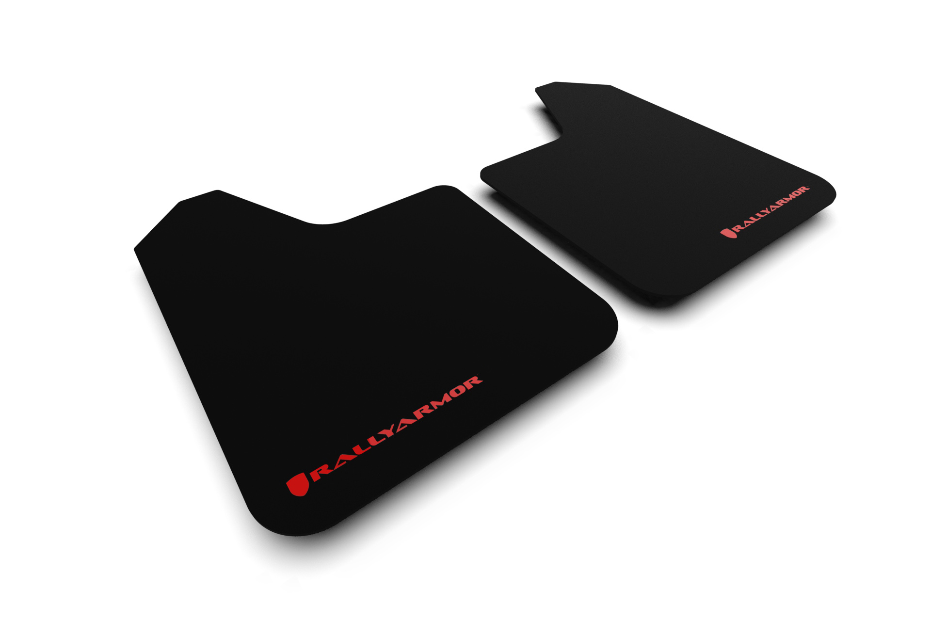 Universal Basic Mud Flap Red Logo | Pair