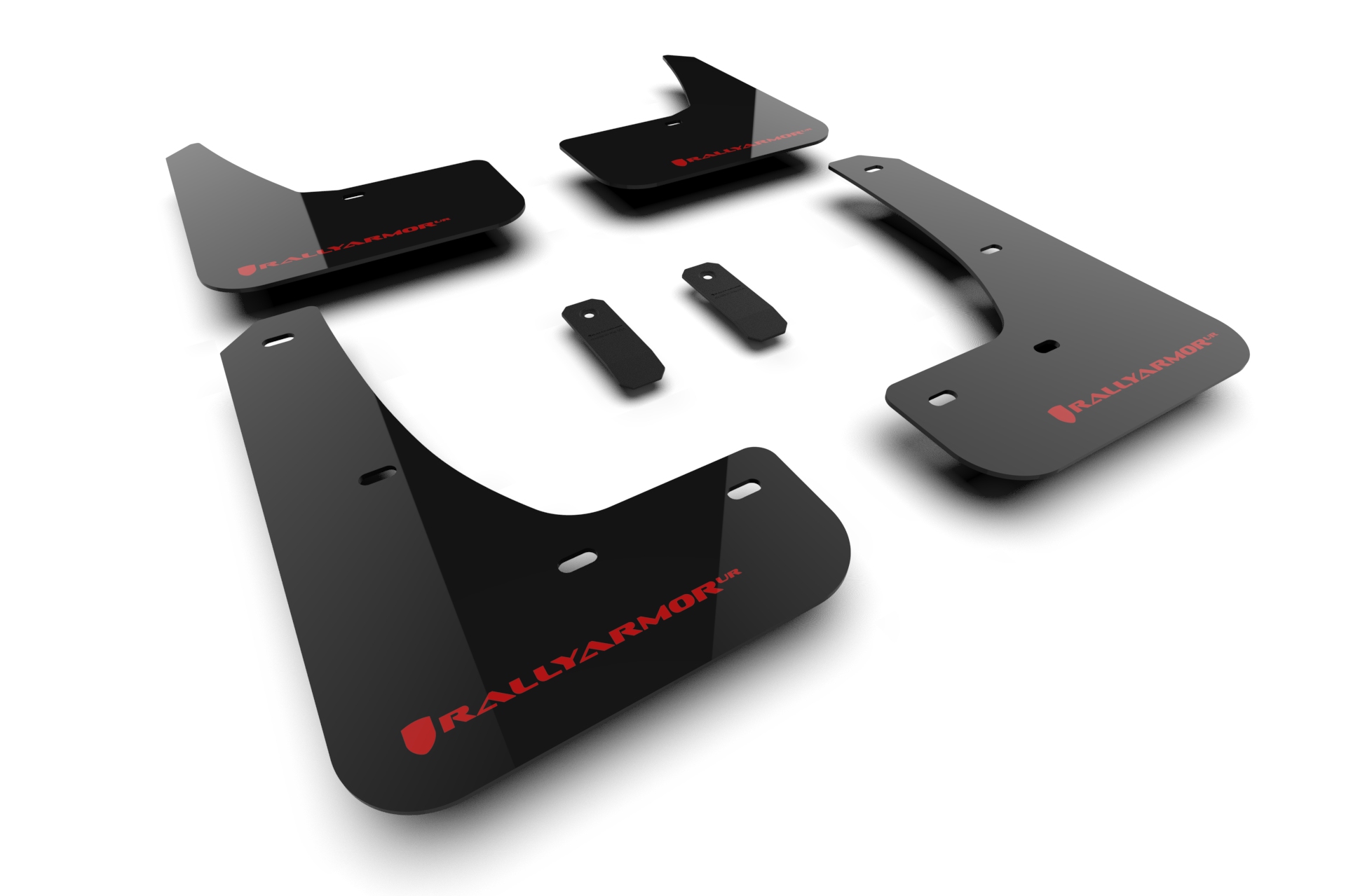 2024-25 Tesla Model 3 Highland Black UR Mud Flap Red Logo