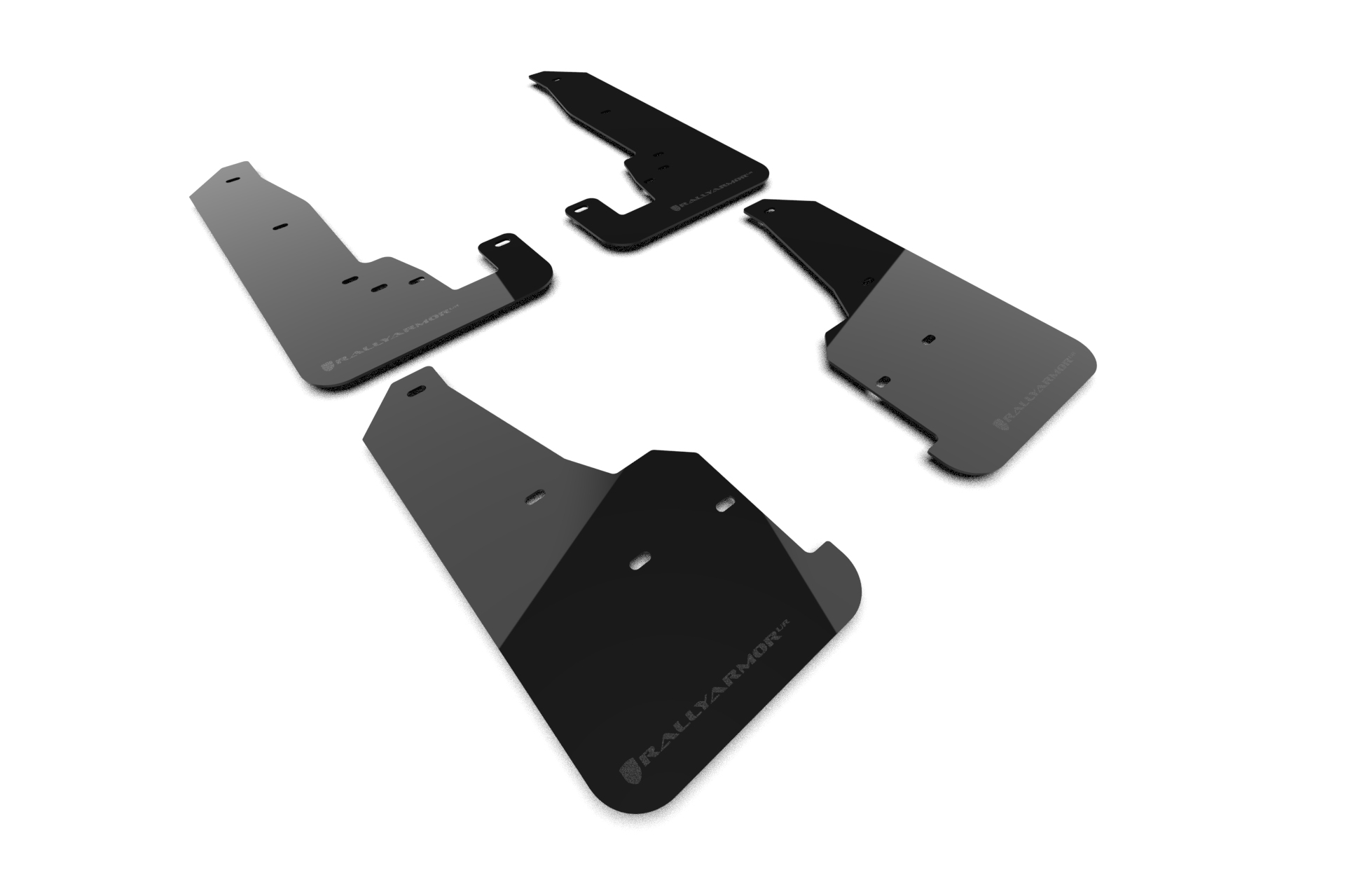 2018-22 Jeep Grand Cherokee Trackhawk Black Mud Flap Metallic Black Logo