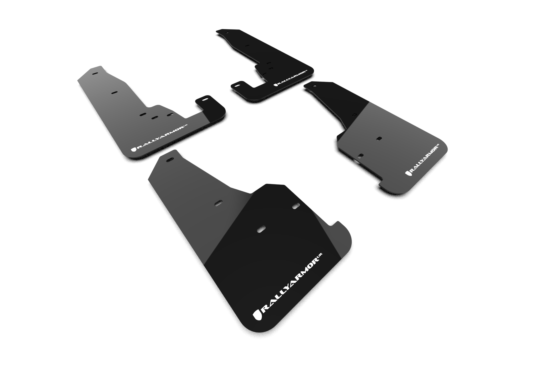 2018-22 Jeep Grand Cherokee Trackhawk Black Mud Flap White Logo