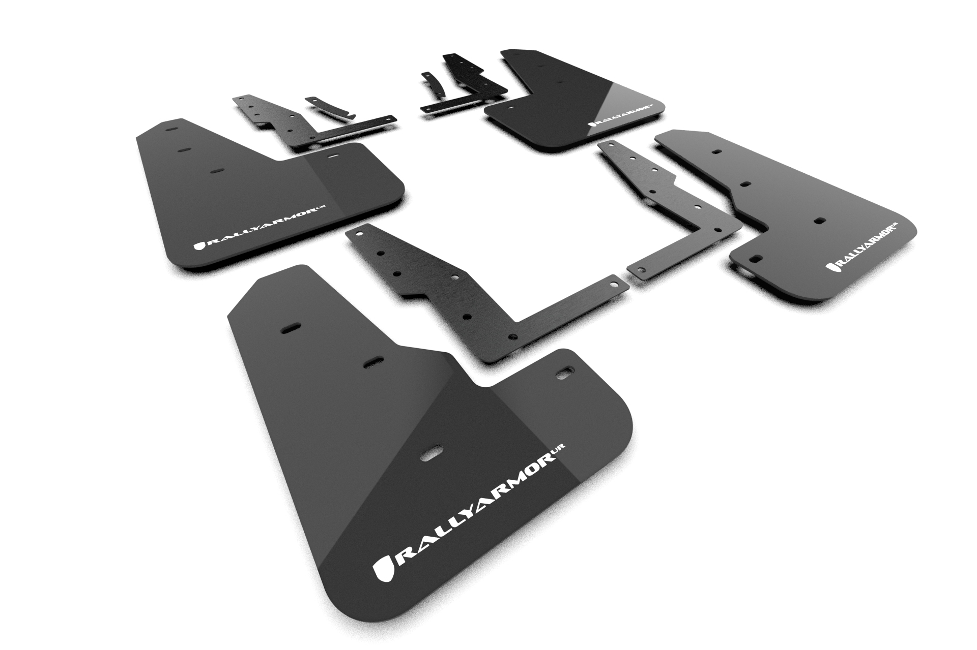 2022-26 Ford Maverick Black Mud Flap White Logo