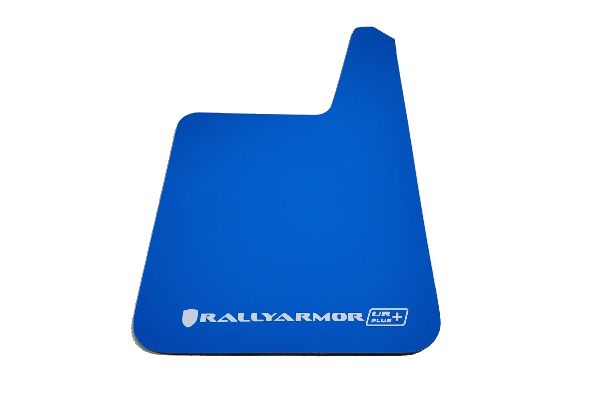 Universal UR Plus Custom Blue Mud Flap White Logo