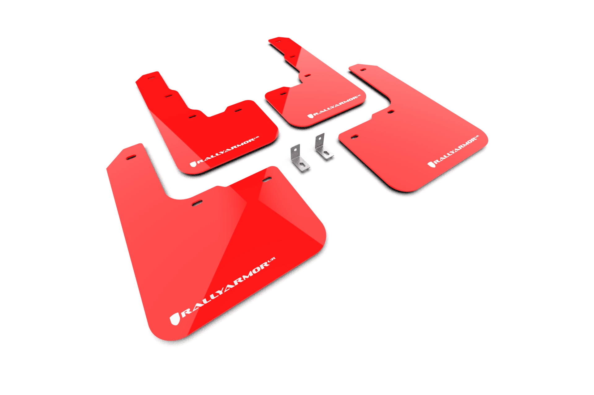 2013-16 Dodge Dart Red UR Mud Flap White Logo