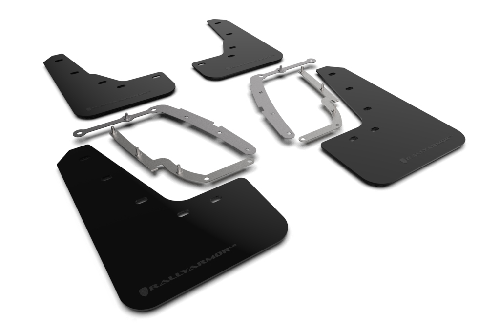 2017-23 Tesla Model 3 Black UR Mud Flap Metallic Black Logo