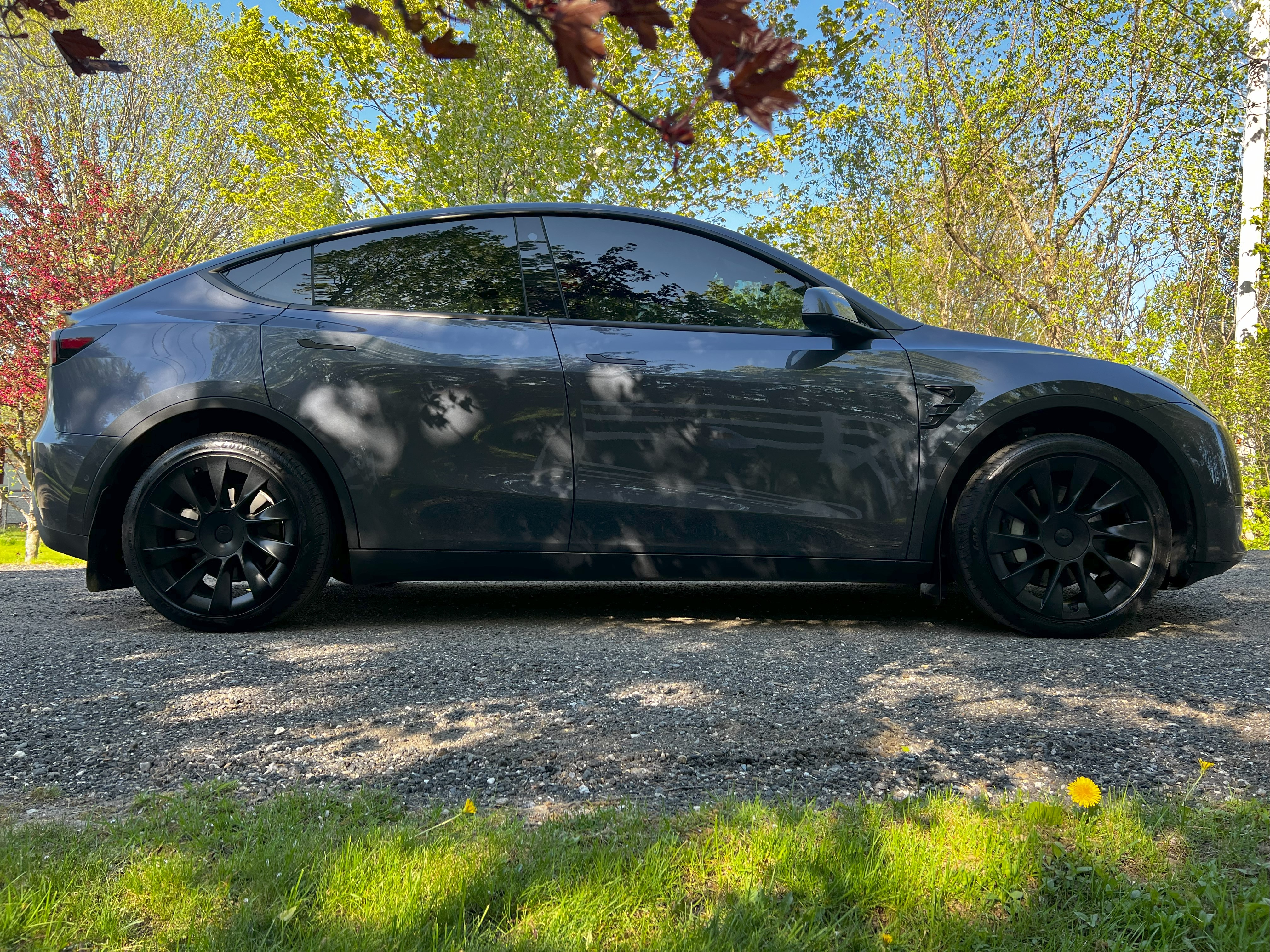 Rally Armor 20-22 Tesla Model Y Black UR Mud Flap w/ White Logo