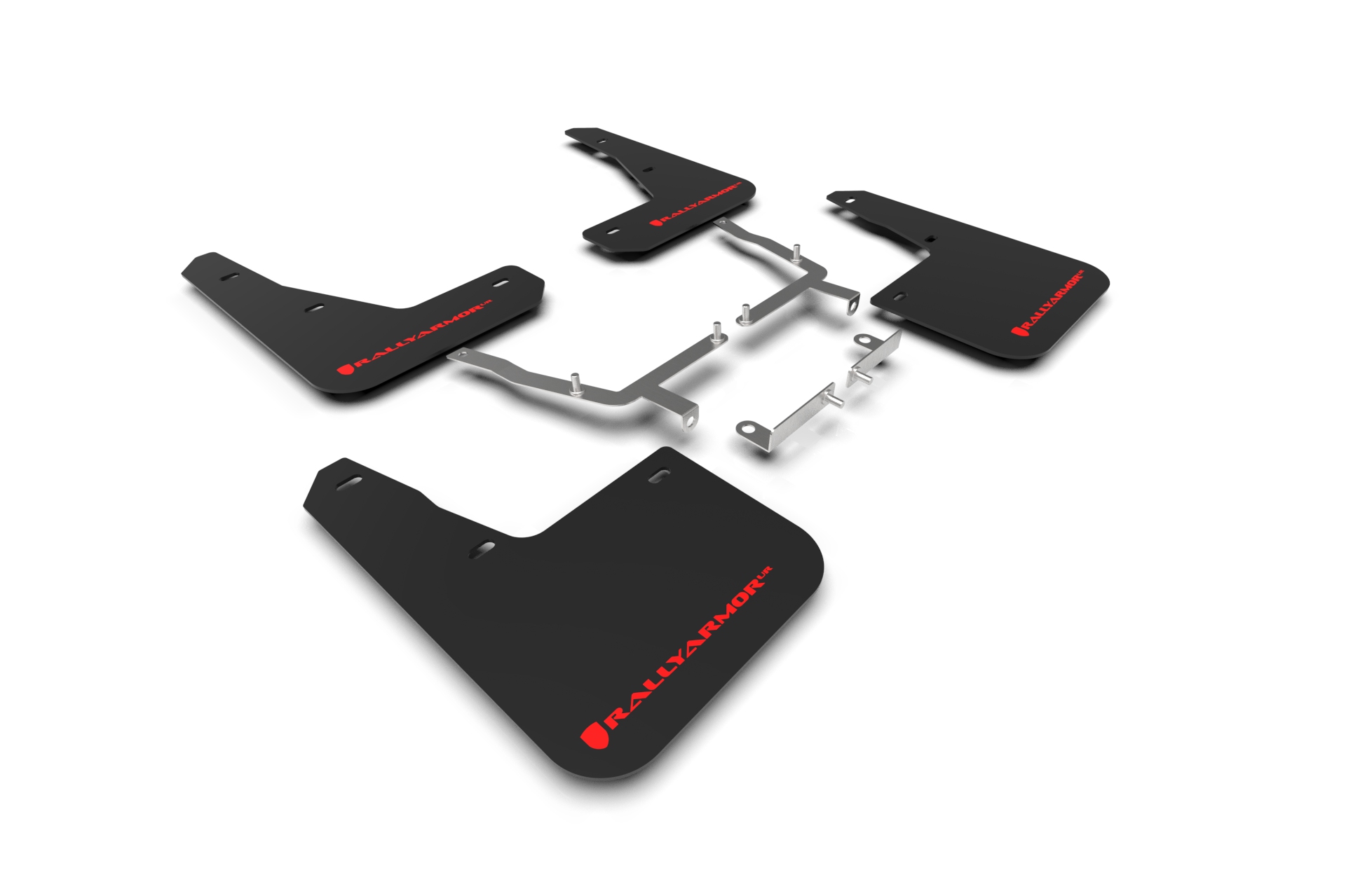 2019-25 Mk4 & Mk4.5 Ford Focus ST Hatch Black Mud Flap Red Logo