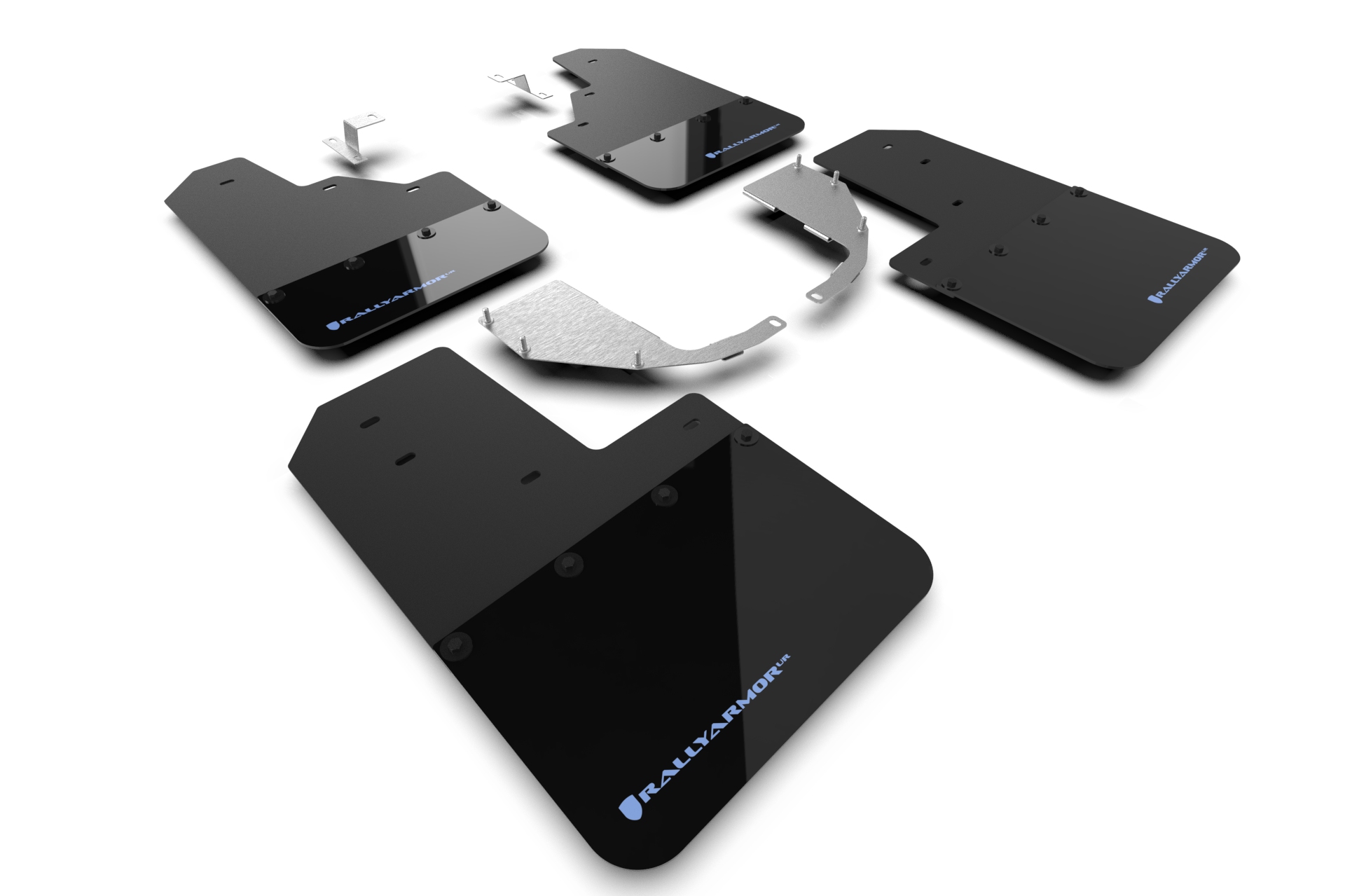 2021-25 Ford Bronco NO-ST App Black Mud Flap Area Blue Logo