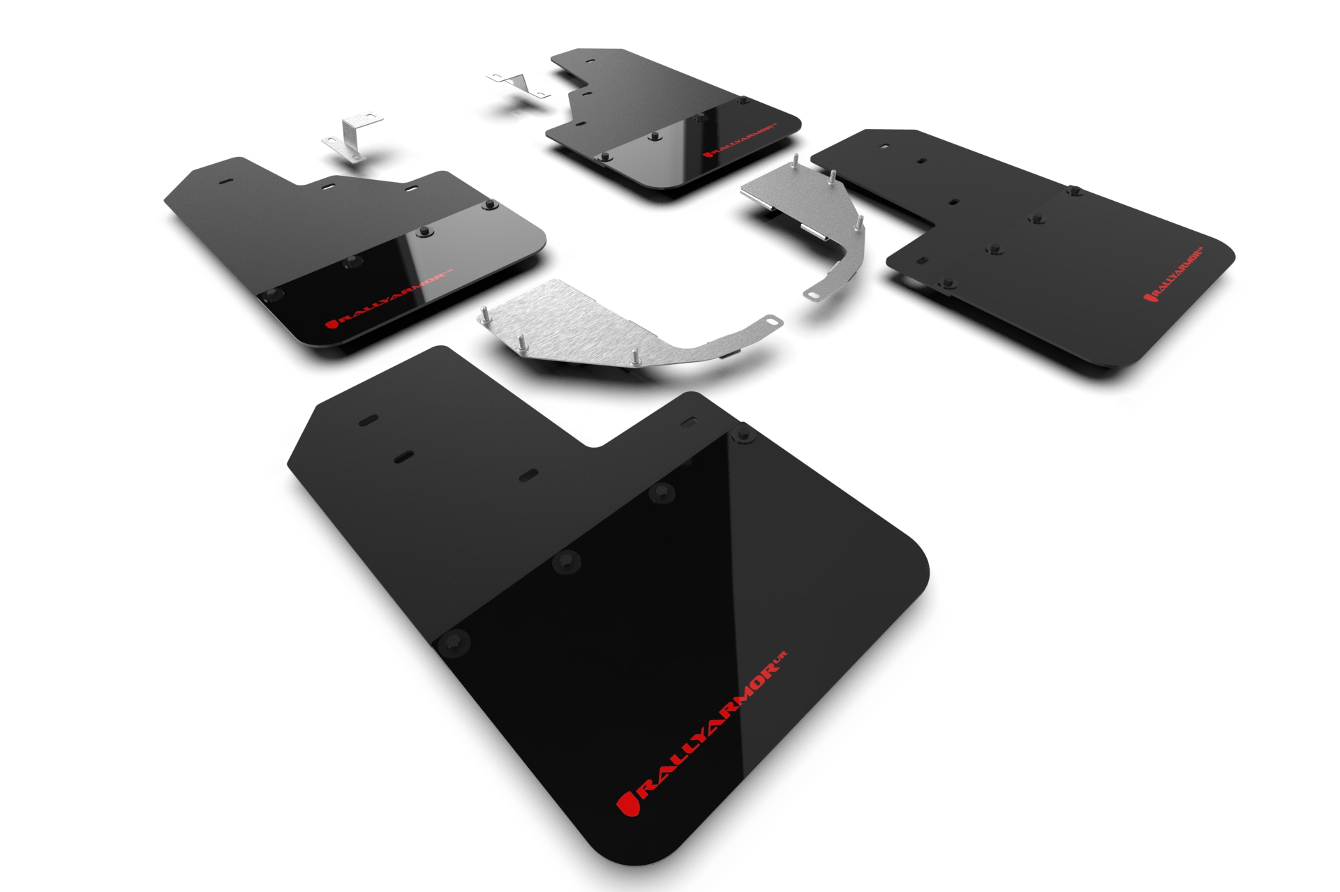 2021-25 Ford Bronco NO-ST App Black Mud Flap Red Logo