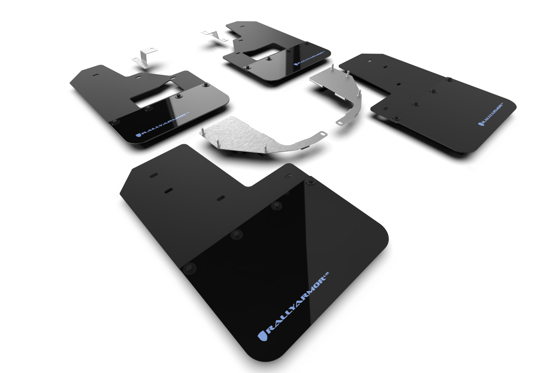 2021-25 Ford Bronco RB-ST Black Mud Flap Area Blue Logo
