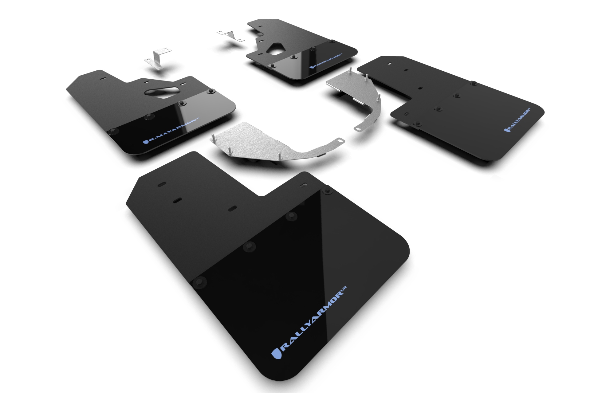 2021-25 Ford Bronco RR-ST Black Mud Flap Area Blue Logo
