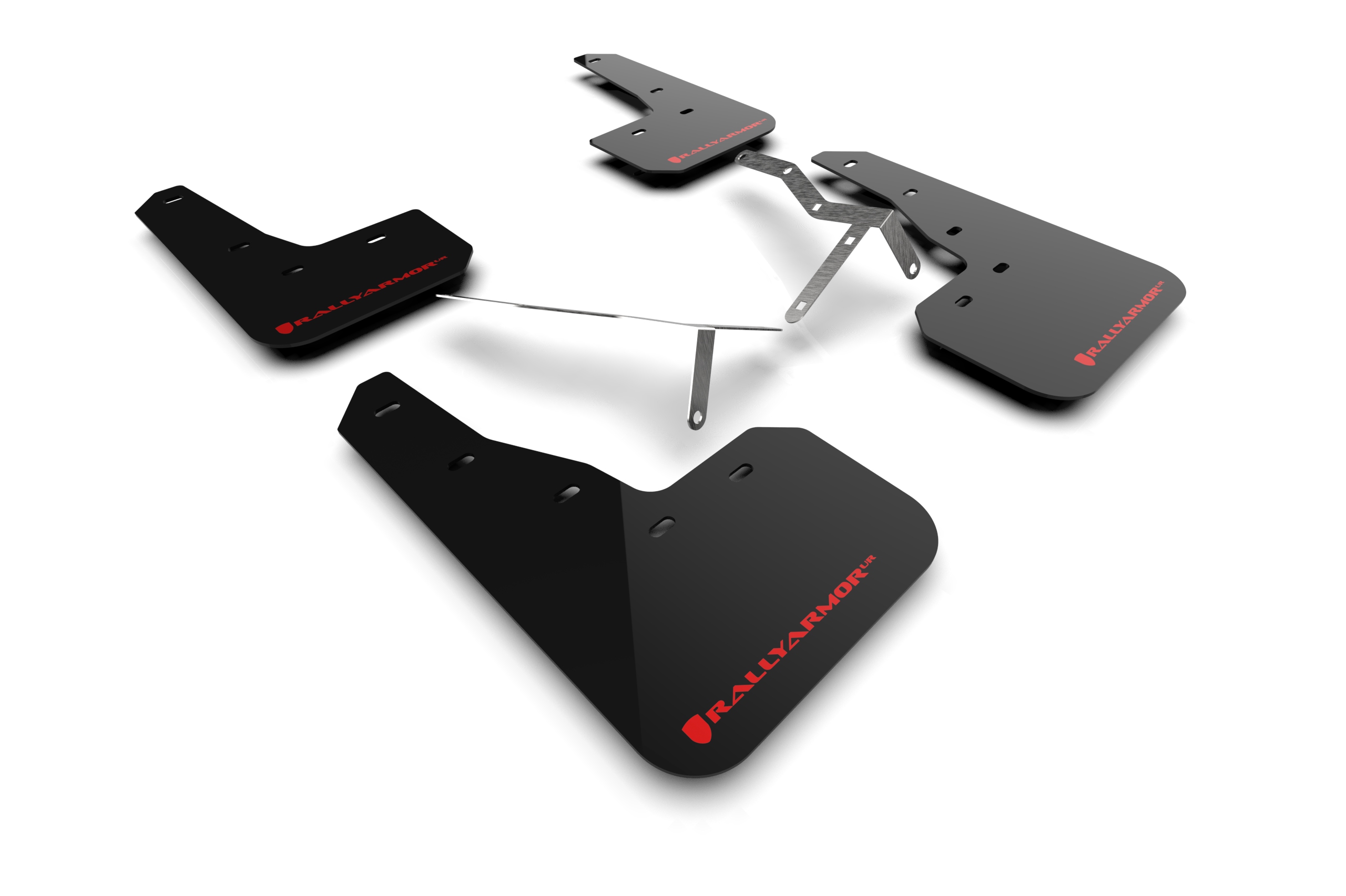 2022-25 Honda Civic, Civic Si, Sport Black Mud Flap Red Logo