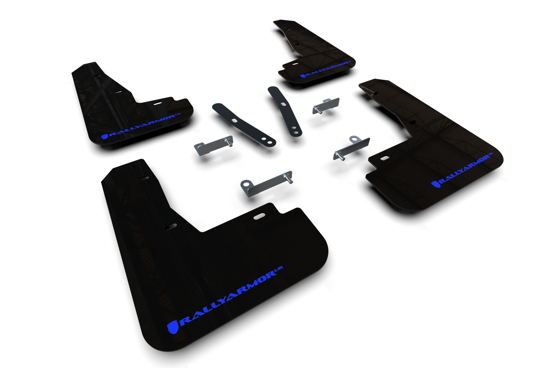 2022-25 Kia EV6 Black UR Mud Flap Blue Logo
