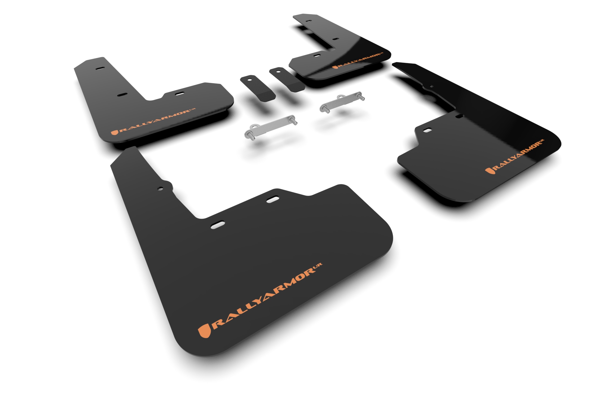 2022-25 Subaru WRX Black UR Mud Flap Orange Logo
