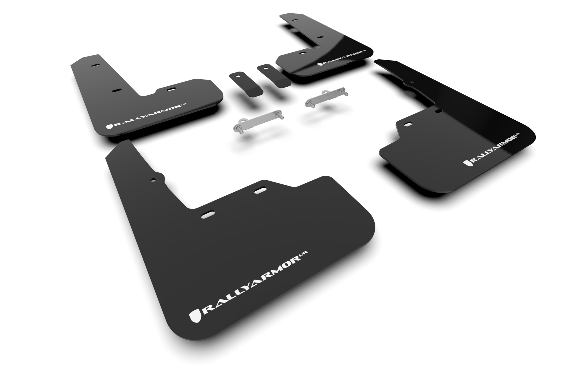 2022-25 Subaru WRX Black UR Mud Flap White Logo