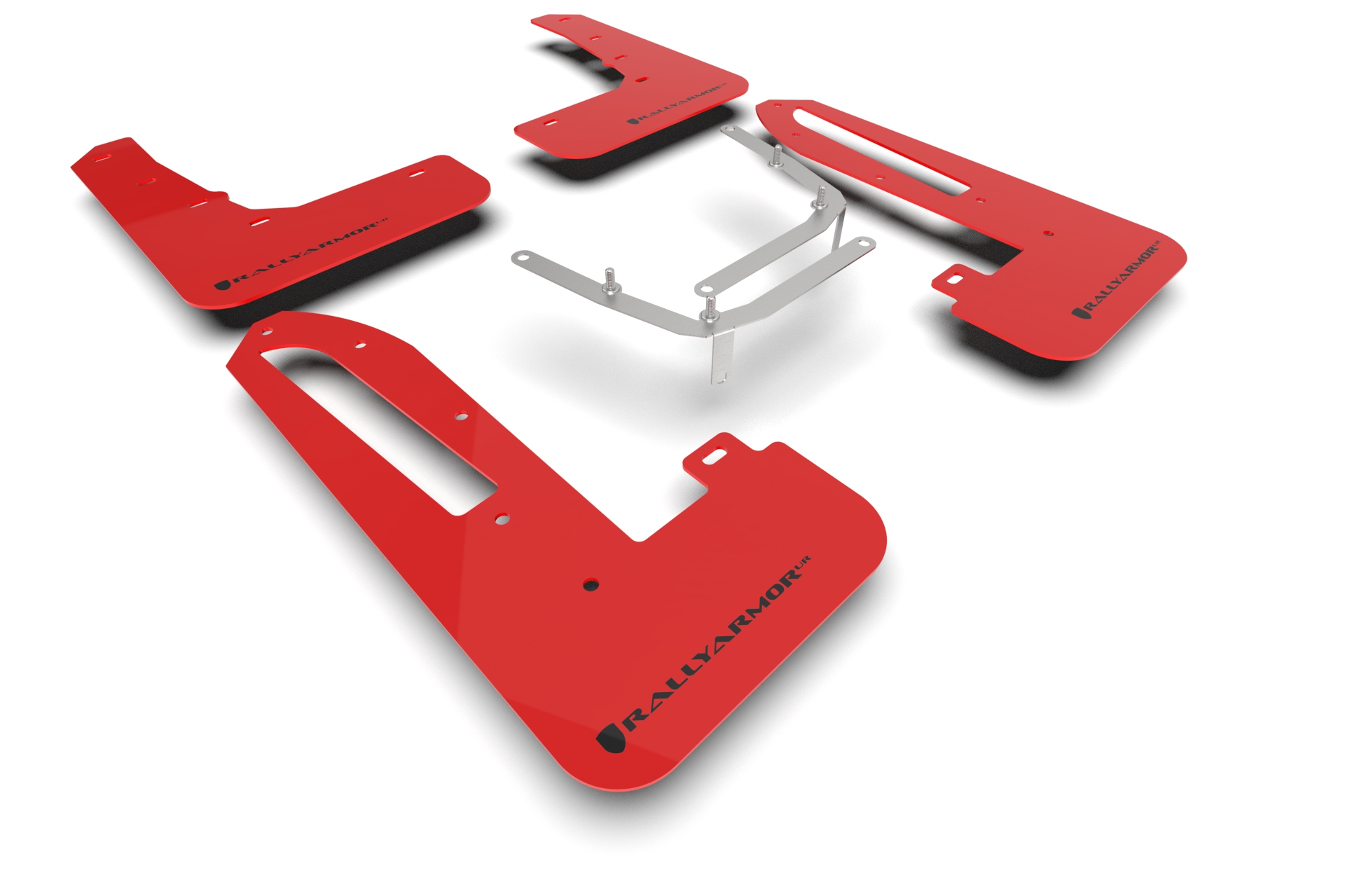 2023-25 Honda Civic Type R Red Mud Flap Black Logo