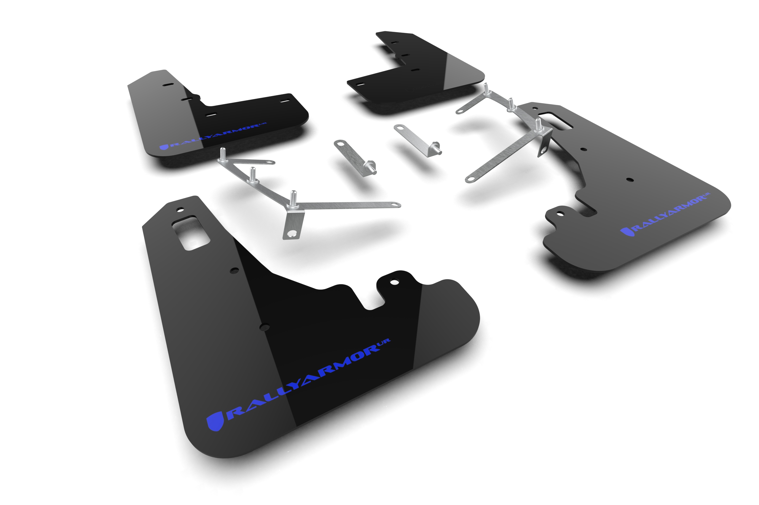 2022-25 Subaru BRZ, GR86 Black UR Mud Flap Blue Logo