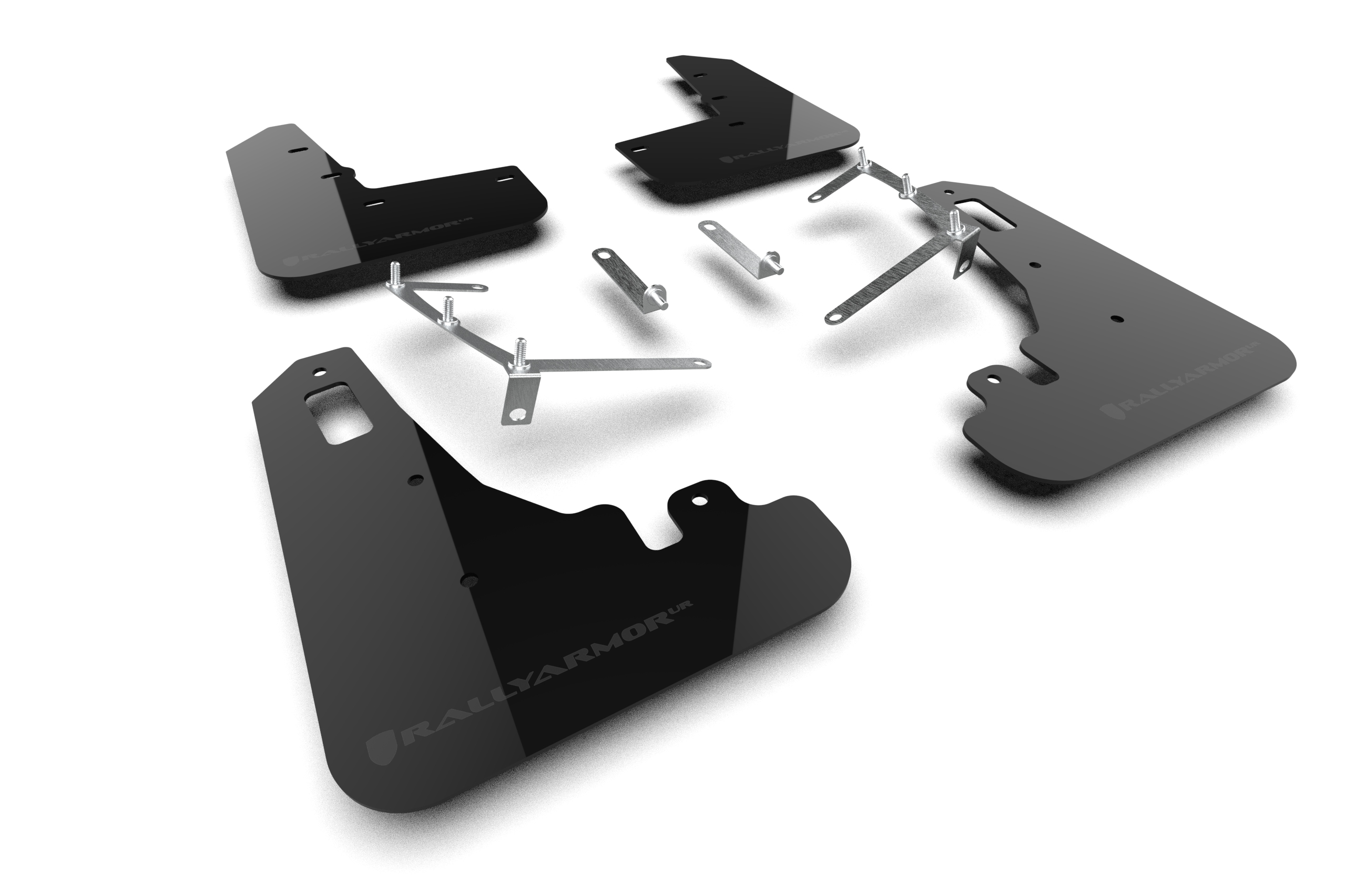 2022-25 Subaru BRZ, GR86 Black UR Mud Flap Dark Grey Logo