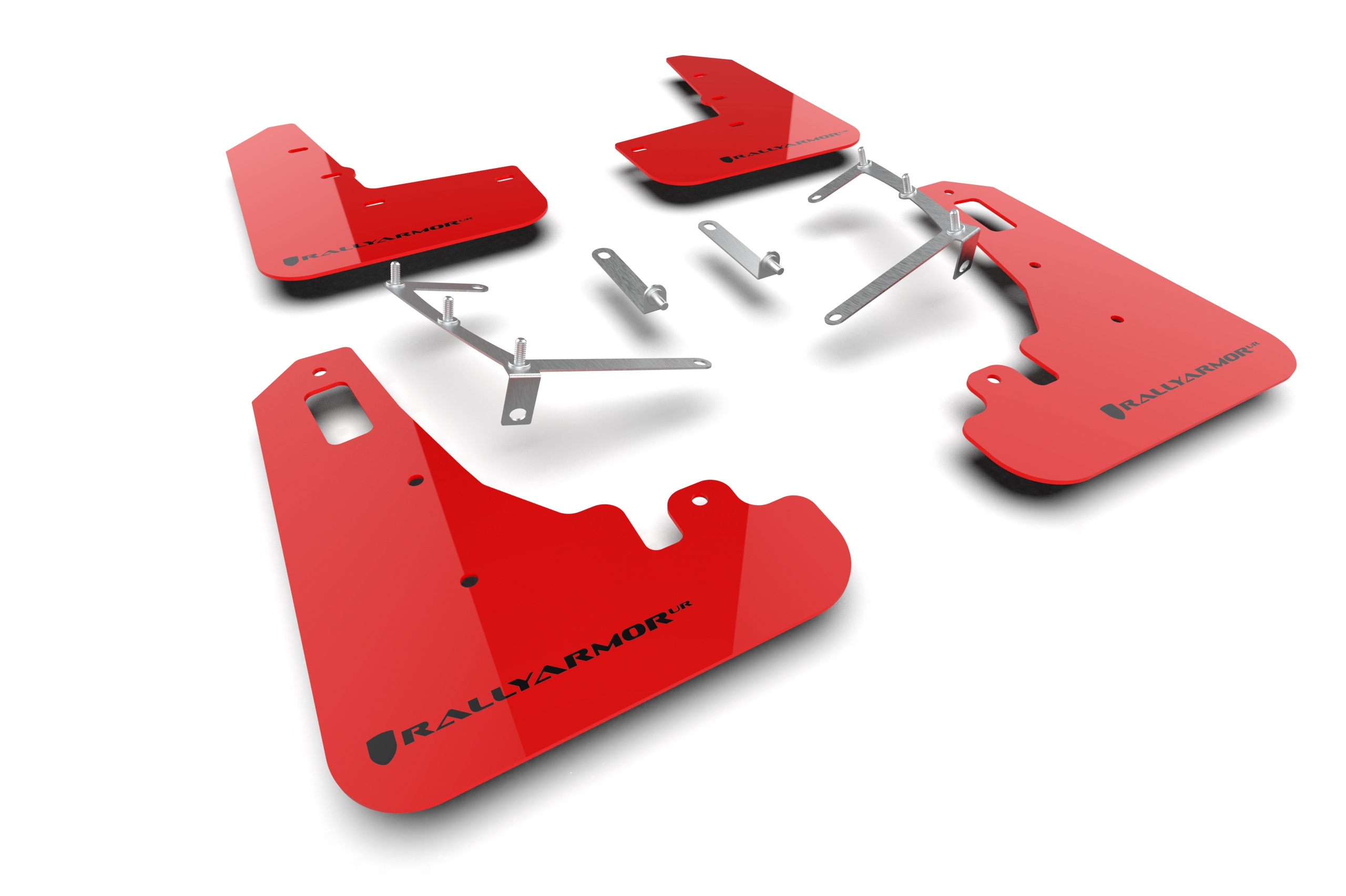 2022-25 Subaru BRZ, GR86 Red UR Mud Flap Black Logo
