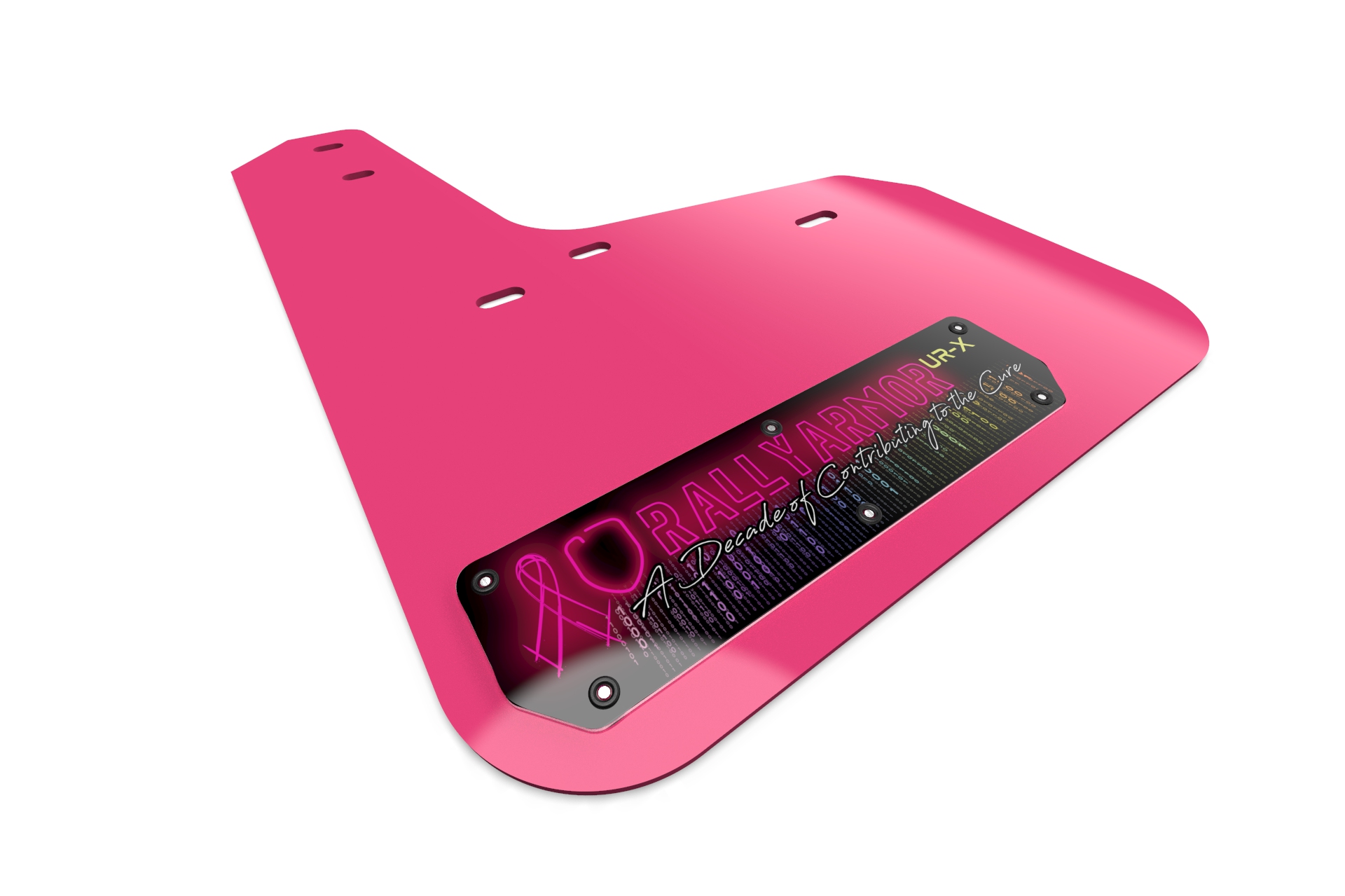 2013-18 & 2019 USDM Ford Fiesta ST Pink Mud Flap BCE18 Logo