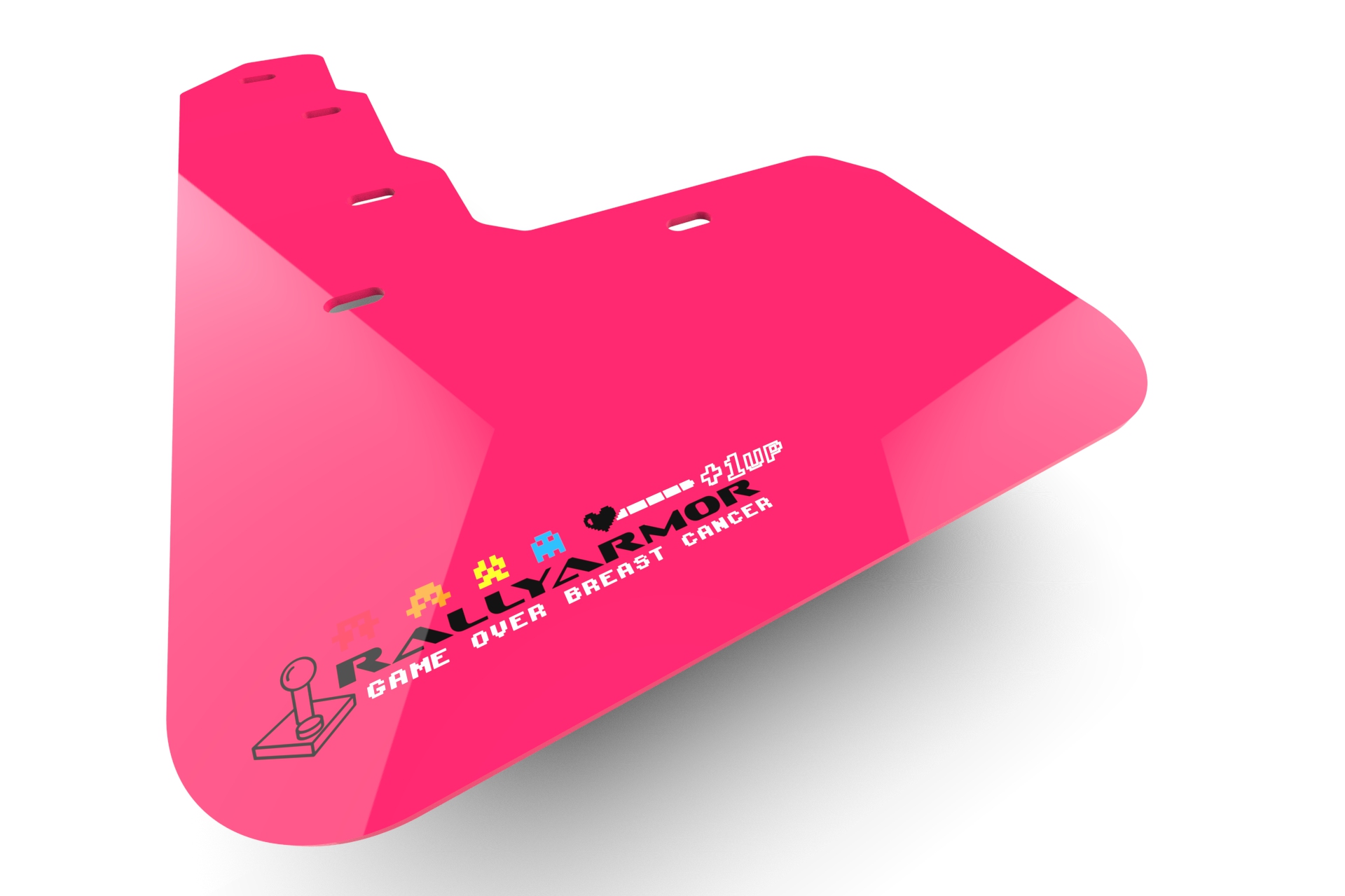 2012-18 Fiat 500 Pink Mud Flap BCE22 Logo