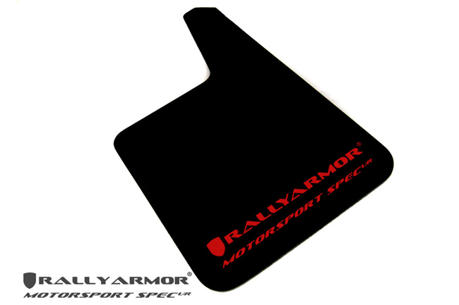 Universal MSpec Black UR Mud Flap Red Logo