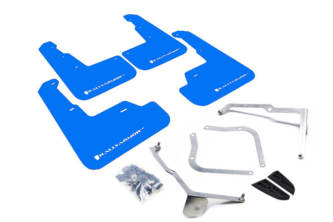 2015-21 Subaru WRX & STI Blue UR Mud Flap White Logo