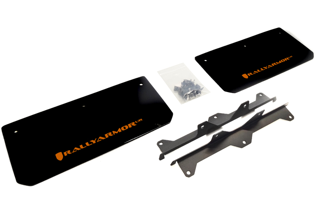 2015-24 Polaris Slingshot Front Mud Flaps Orange Logo