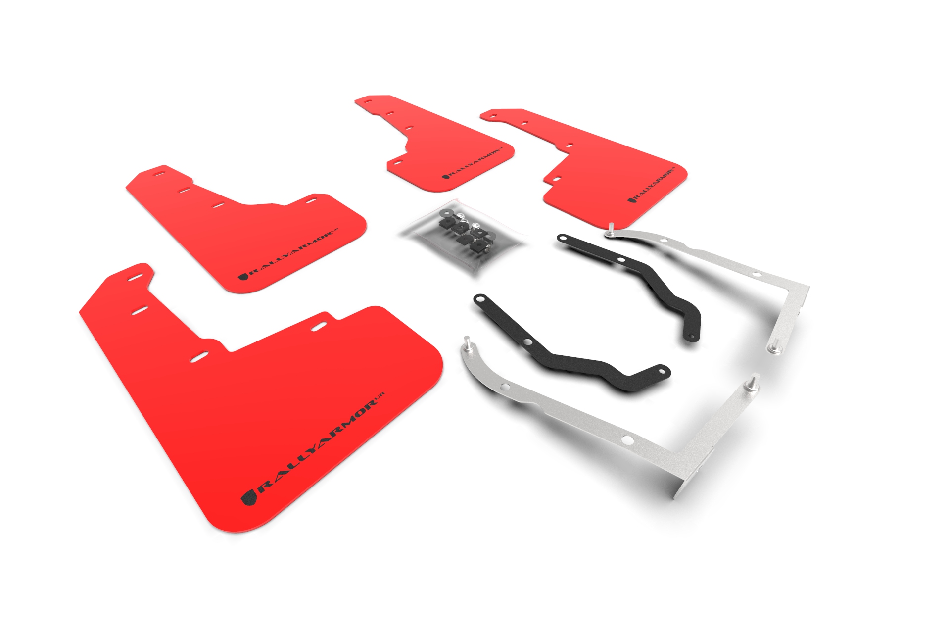 2018-23 Subaru XV Crosstrek Lift/AT Red UR Mud Flap Black Logo