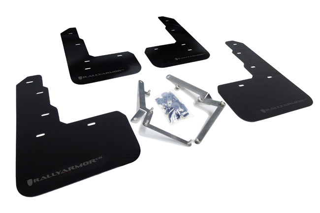 2017-22 Honda Civic Type R Black Mud Flap Dark Grey Logo
