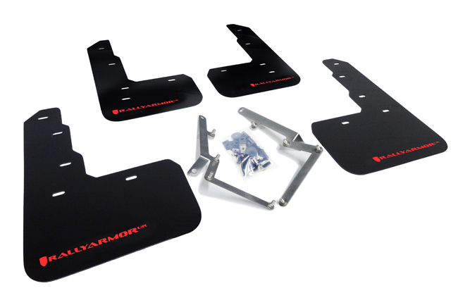2017-22 Honda Civic Type R Black Mud Flap Red Logo
