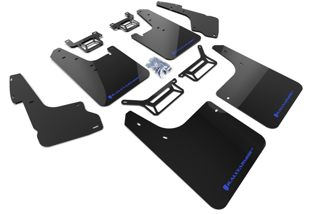 2012-24 Toyota 4Runner Black UR Mud Flap Blue Logo