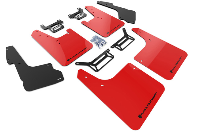 2012-20 Toyota 4Runner Red UR Mud Flap Black Logo