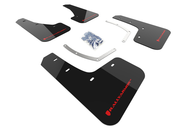 2018-25 Subaru Ascent Black UR Mud Flap Red Logo