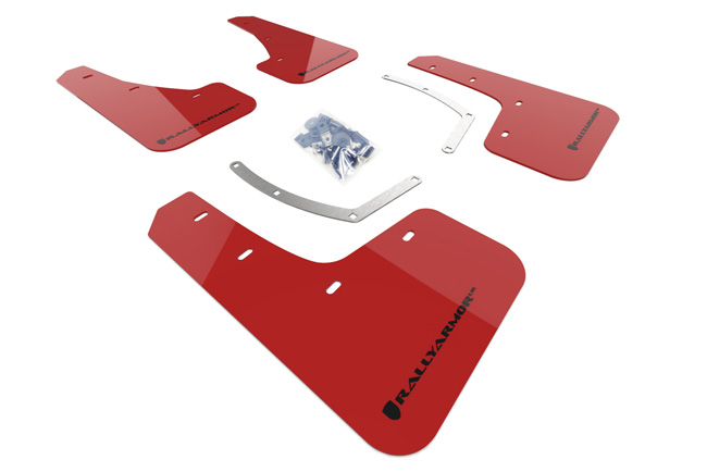 2018-25 Subaru Ascent Red UR Mud Flap Black Logo