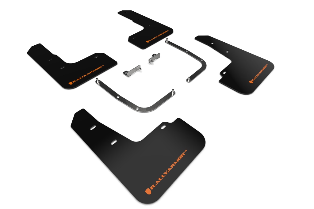 2019-21 Hyundai Veloster Turbo, 2.0, R-Spec Black UR Mud Flap Orange Logo