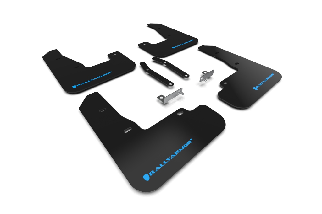 2019-21 Hyundai Elantra GT N Line, i30 N Black UR Mud Flap Performance Blue Logo