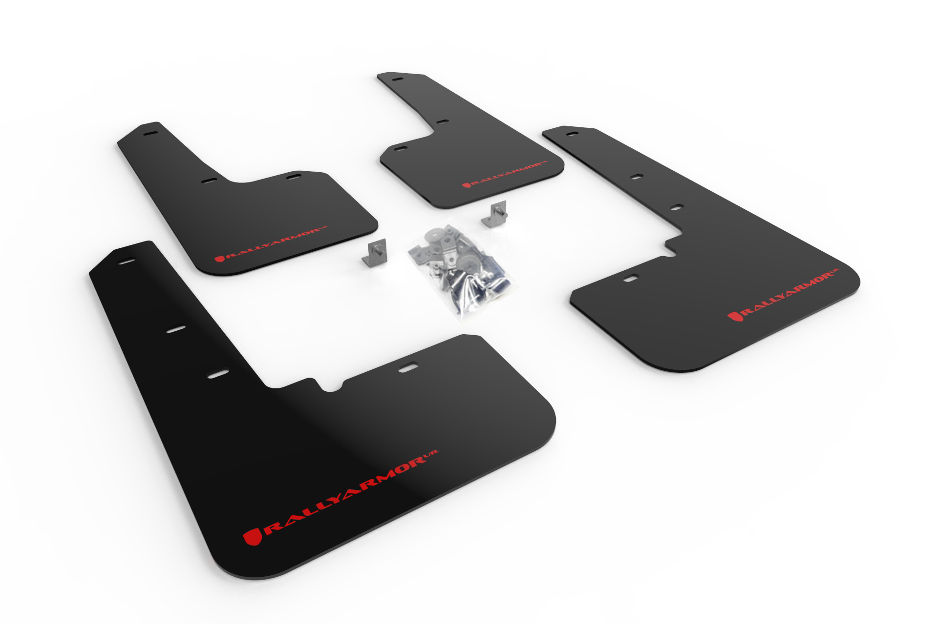 2020-25 Subaru Outback Black UR Mud Flap Red Logo