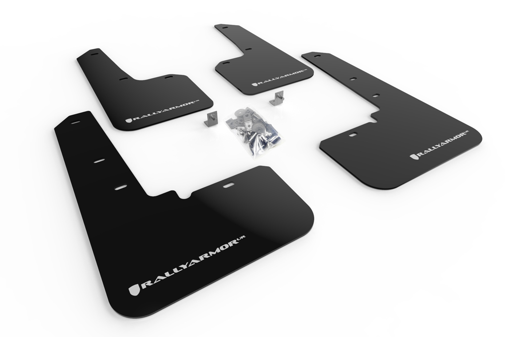 2020-25 Subaru Outback Black UR Mud Flap White Logo